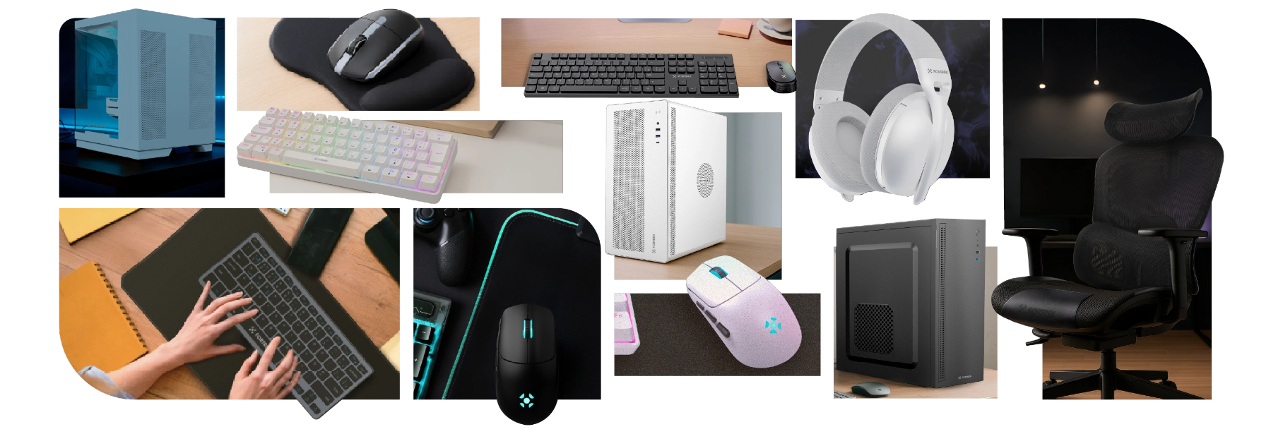 Painel de procutos da fortrek