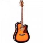 Violão Eletroacústico Folk Aço CH889-SBT Sunburst EAGLE