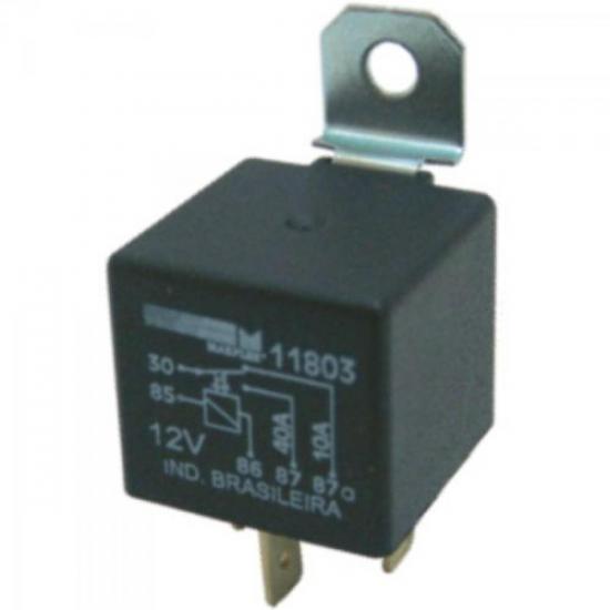 Relê Auxiliar 12V 40A 5 Pinos com Lingueta GENÉRICO Relê Auxiliar 12V 40A 5 Pinos com Lingueta GENÉRICO