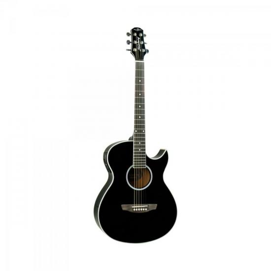 Violão Eletroacústico Artístico Aço AW53C Black STRINBERG Violão Eletroacústico Artístico Aço AW53C Black STRINBERG