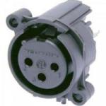 Conector XLR Fêmea NC3FAAV0 3 Polos NEUTRIK