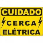Placa de Alerta para Cerca Elétrica ECP