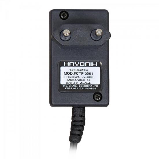 Fonte FCTP-6001 6Vdc 1A Chaveada HAYONIK Fonte FCTP-6001 6Vdc 1A Chaveada HAYONIK