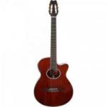 Violão Eletroacústico Nylon VENTURA Vermelho Transparente TAGIMA