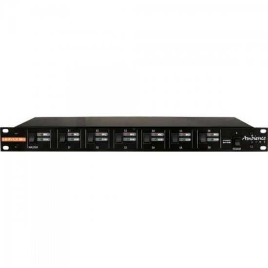 Setorizador de Áudio SH-1006 AMBIENCE LINE Preto HAYONIK Setorizador de Áudio SH-1006 AMBIENCE LINE Preto HAYONIK