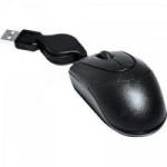 Mini Mouse com Cabo Retrátil USB 800dpi MO48 Preto MULTILASER