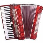Acordeon 120 Baixos EGA07120 Vermelho Perolado EAGLE
