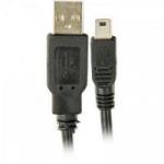 Cabo USB 2.0 x Mini USB 5 Pinos 1,8 Metros Preto GENÉRICO