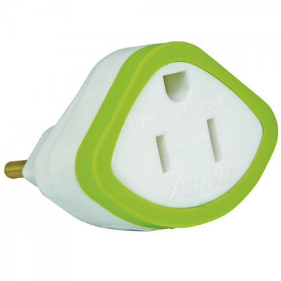 Pino Adaptador Reverso 2P + T 10A 250V Branco DANEVA Pino Adaptador Reverso 2P + T 10A 250V Branco DANEVA