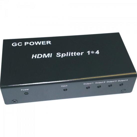 Divisor HDMI 1 Entrada x 4 Saídas GENÉRICO Divisor HDMI 1 Entrada x 4 Saídas GENÉRICO