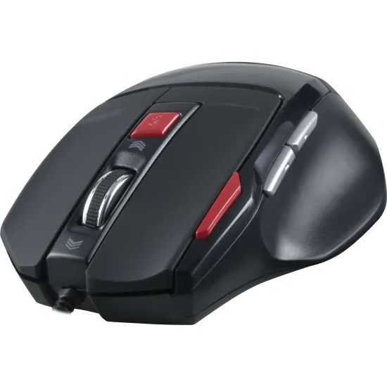Mouse Gamer SPIDER OM-701 Preto/Vermelho FORTREK