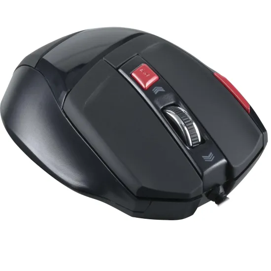 Mouse Gamer SPIDER OM-701 Preto/Vermelho FORTREK