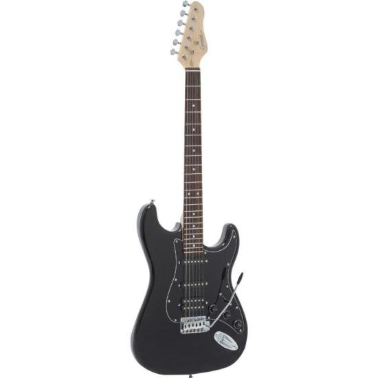 Guitarra Giannini G101 Preta Com Escudo Preto