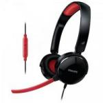 Headset Gamer com Microfone Desencaixável e Controle de Volume SHG7210/10 Preto/Vermelho PHILIPS