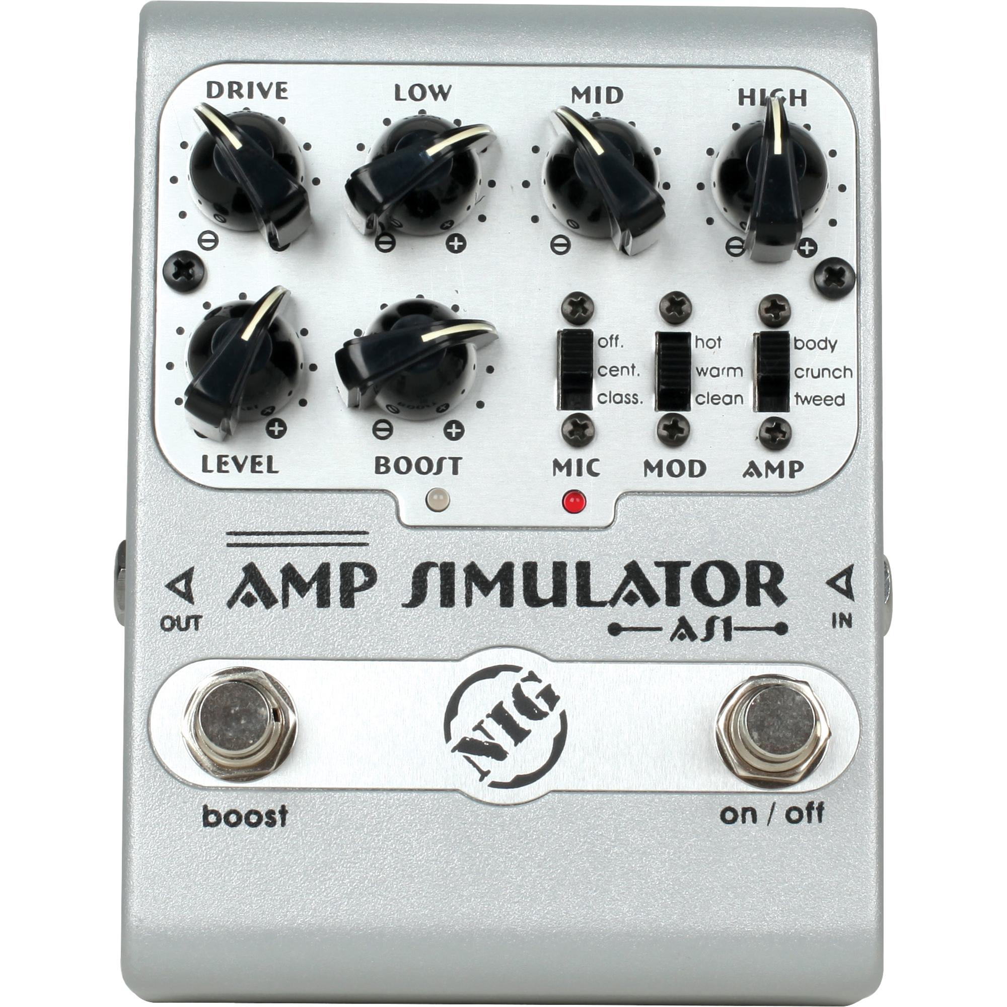 Pedal Amplificador Simulator AS1 NIG