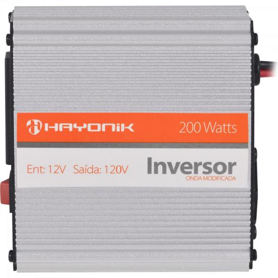 Inversor de Onda Modificada 12VDC/220V USB 200W HAYONIK Inversor de Onda Modificada 12VDC/220V USB 200W HAYONIK