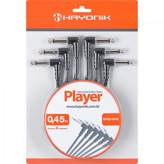 Cabo para Pedal P10 45cm PLAYER Preto HAYONIK Cabo para Pedal P10 45cm PLAYER Preto HAYONIK