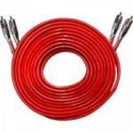 Cabo 2RCA + 2RCA Blindado 5 Metros Vermelho STETSOM