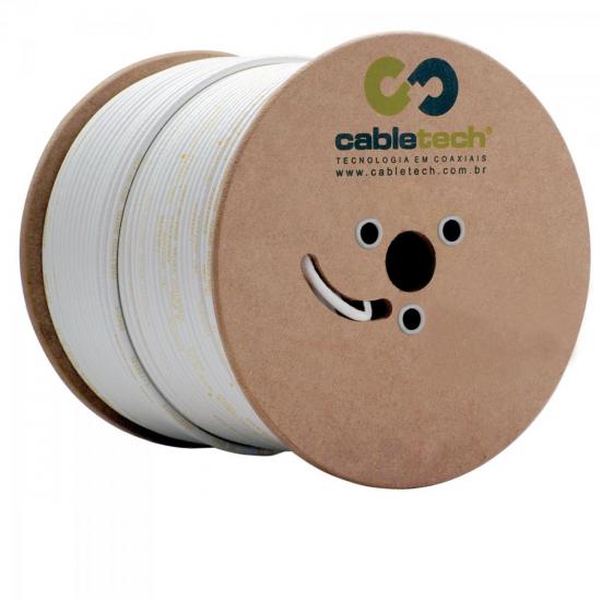 Cabo Coaxial RG6 60 BR BOBINA CABLETECH Cabo Coaxial RG6 60 BR BOBINA CABLETECH