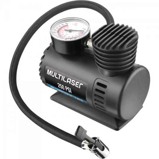 Compressor de Ar 12V AU601 Preto MULTILASER Compressor de Ar 12V AU601 Preto MULTILASER