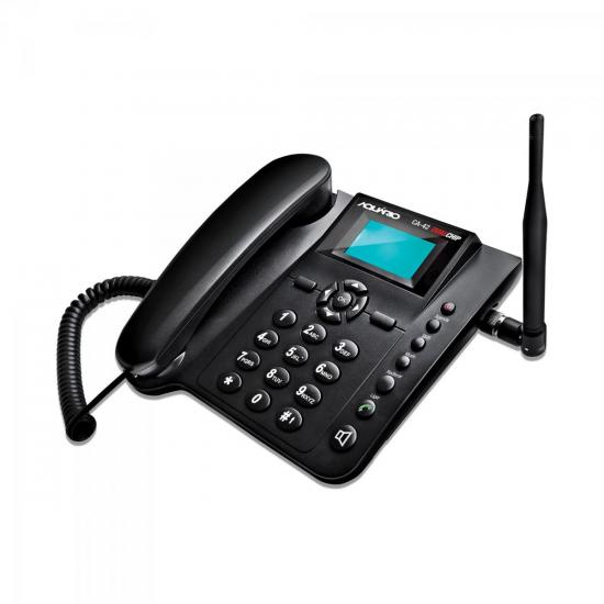 Telefone Celular de Mesa Quadriband Dual Chip CA42 Preto AQUÁRIO Telefone Celular de Mesa Quadriband Dual Chip CA42 Preto AQUÁRIO