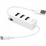 Hub USB 3 Portas Conector Iphone XC-HUSB-5 Branco X-CELL