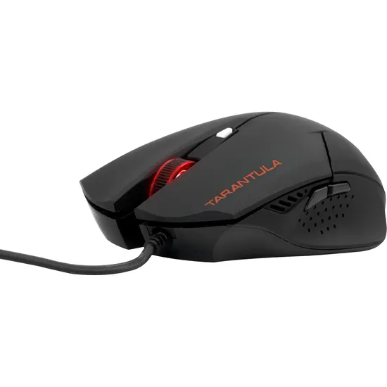 Mouse Gamer Fortrek Spider Tarantula OM702 Preto/Vermelho