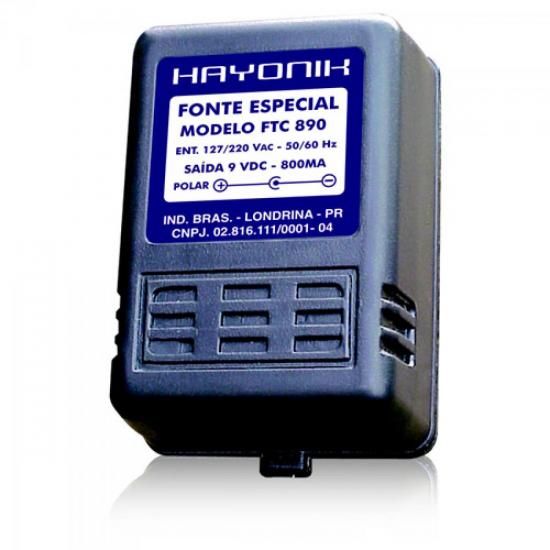 Fonte Para Teclado FTC890 9VDC 800mA P/KAWAI/CAS/ROL HAYONIK Fonte Para Teclado FTC890 9VDC 800mA P/KAWAI/CAS/ROL HAYONIK