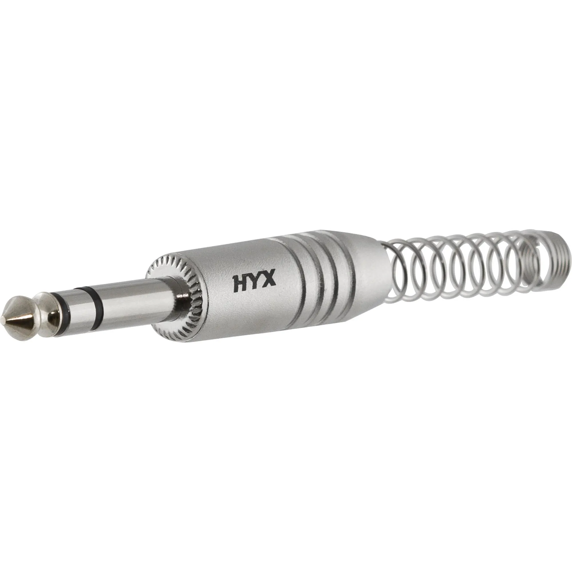 Conector P10 Macho Estéreo Niquelado HJ009S Prata HYX