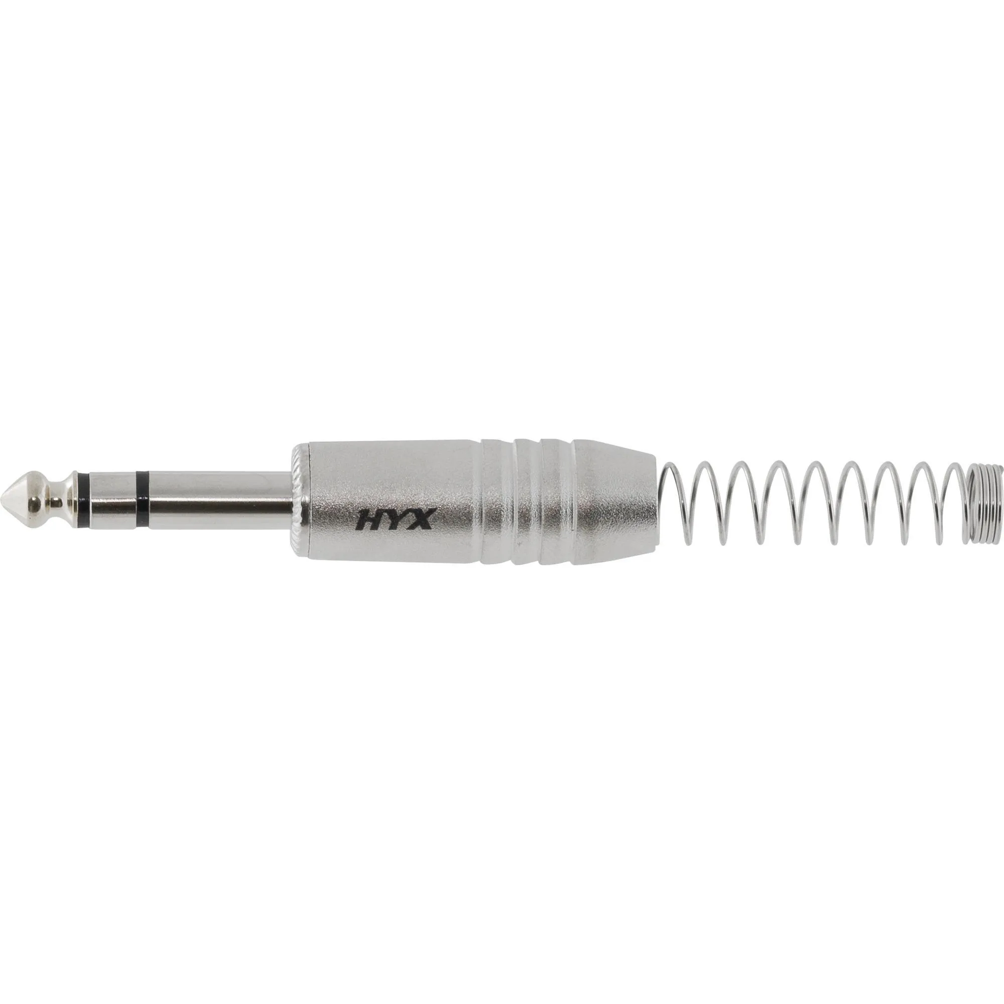 Conector P10 Macho Estéreo Niquelado HJ009S Prata HYX