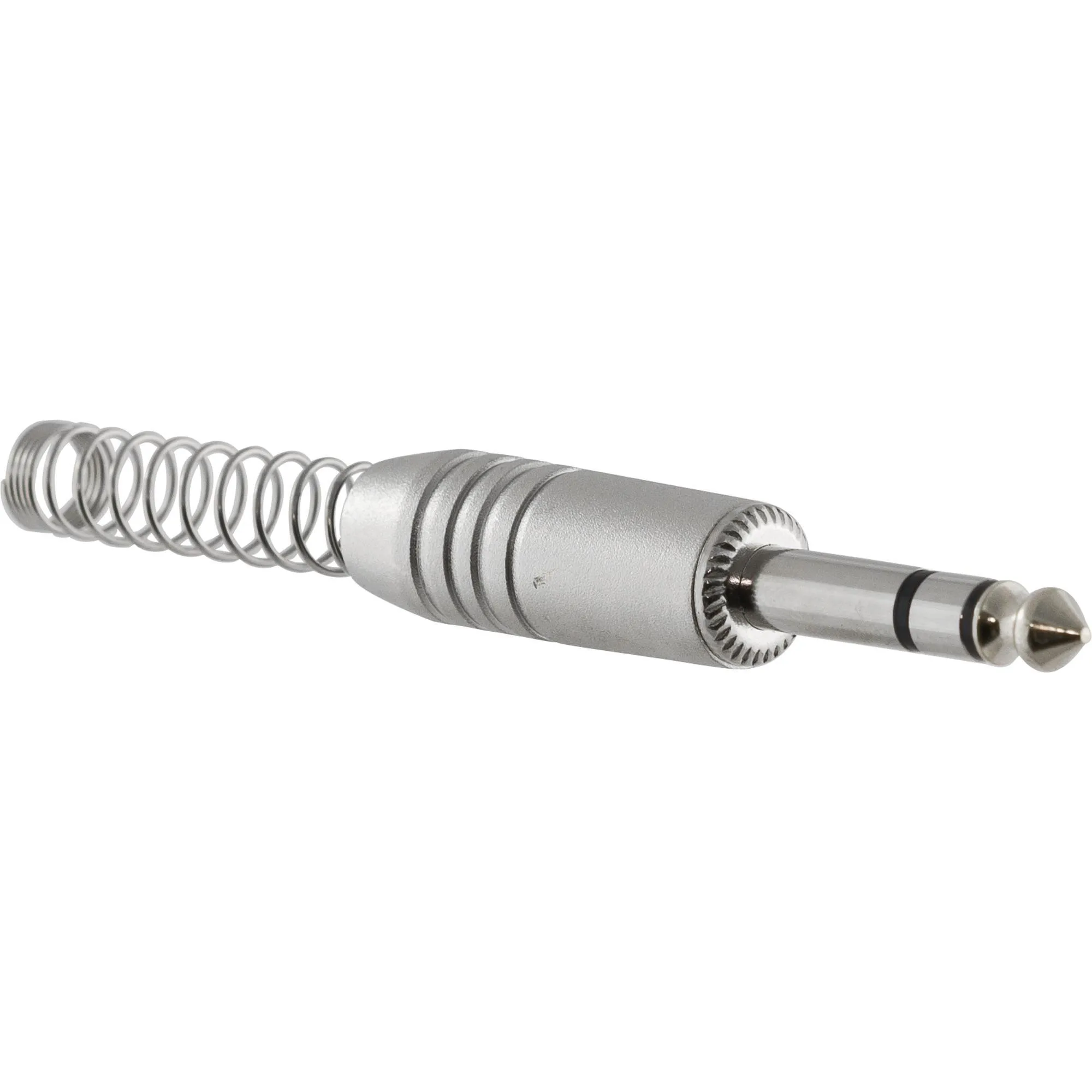 Conector P10 Macho Estéreo Niquelado HJ009S Prata HYX
