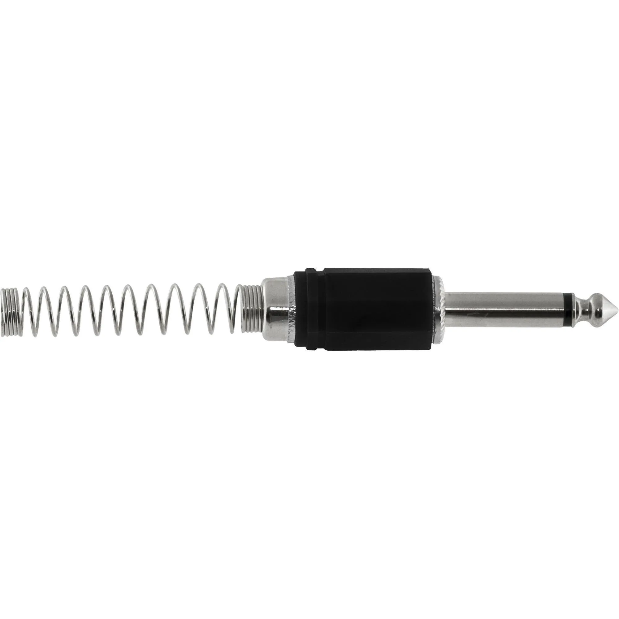 Conector P10 Macho Mono Liga de Zinco HJ019M Preto HYX