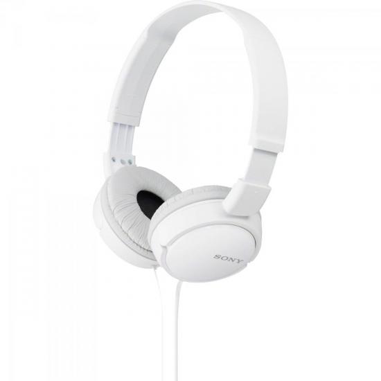 Fone de Ouvido Dobrável MDR-ZX110 Branco SONY Fone de Ouvido Dobrável MDR-ZX110 Branco SONY