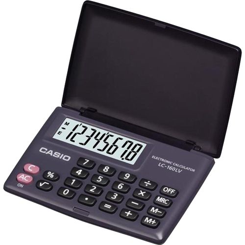 Calculadora de Bolso Casio LC-160LV 8 Dígitos Preta
