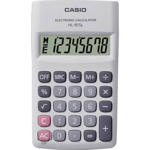 Calculadora de Bolso Casio HL815L 8 Dígitos Branca