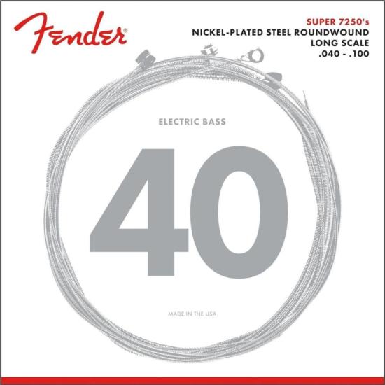 Encordoamento para Contrabaixo 4 cordas Aço 0.040 7250L Niquelado FENDER Encordoamento para Contrabaixo 4 cordas Aço 0.040 7250L Niquelado FENDER