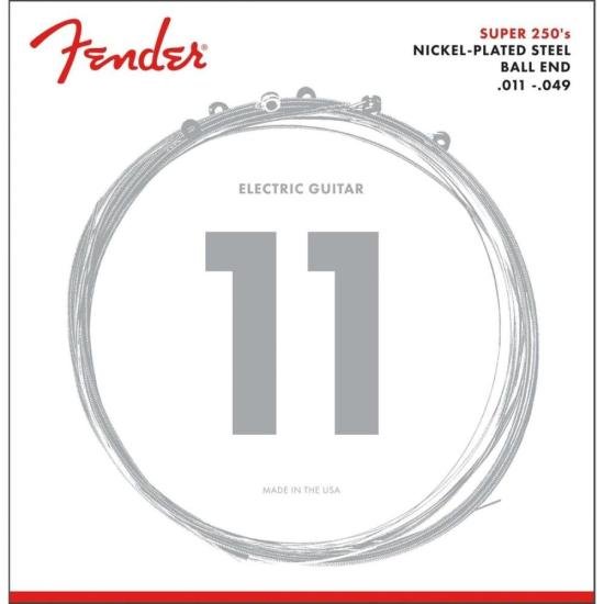Encordoamento para Guitarra Aço 0.011 250M Niquelado FENDER Encordoamento para Guitarra Aço 0.011 250M Niquelado FENDER