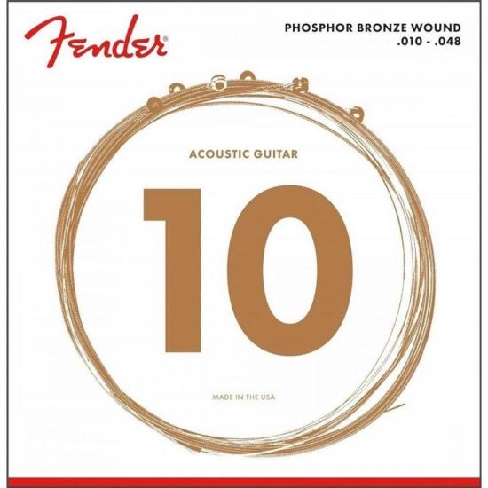 Encordoamento para Violão Aço 0.010 60XL Bronze Fosforoso FENDER Encordoamento para Violão Aço 0.010 60XL Bronze Fosforoso FENDER