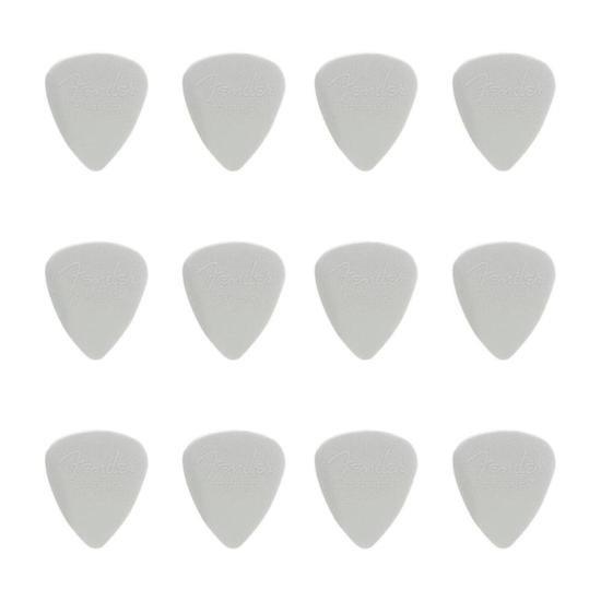 Palheta Nylon Pick 0.60 Fina White FENDER Palheta Nylon Pick 0.60 Fina White FENDER