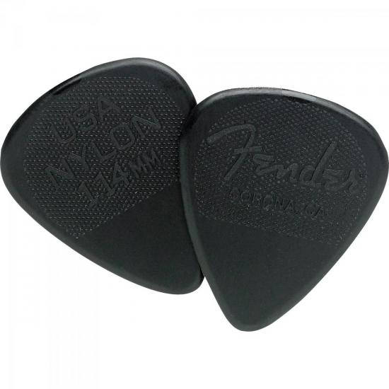 Palheta Nylon Pick 1.14 Extra Grossa Black FENDER Palheta Nylon Pick 1.14 Extra Grossa Black FENDER