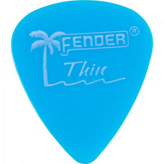 Palheta CALIFORNIA CLEAR FINA Azul FENDER Palheta CALIFORNIA CLEAR FINA Azul FENDER