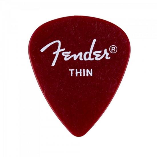 Palheta CALIFORNIA CLEAR FINA Vermelha FENDER Palheta CALIFORNIA CLEAR FINA Vermelha FENDER