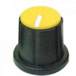Knob Estriado para Mesa de Som KP-200 Amarelo SCOTT