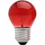 Lâmpada BOLINHA 15W 127V E27 BG45 Vermelha BRASFORT