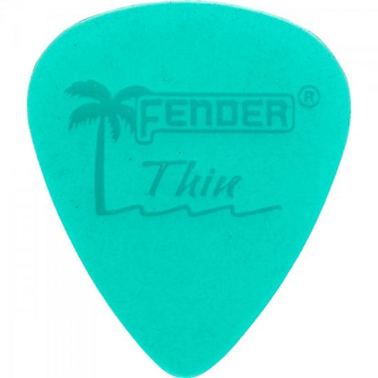 Palheta CALIFORNIA CLEAR FINA Verde FENDER Palheta CALIFORNIA CLEAR FINA Verde FENDER