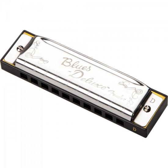 Gaita Diatônica Blues Deluxe em D Prata FENDER Gaita Diatônica Blues Deluxe em D Prata FENDER