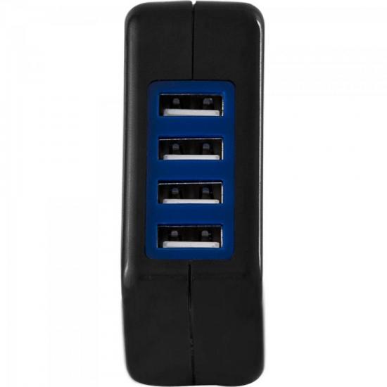 Fonte de Energia USB 4 Portas 4,2A UPS-101BK Preto FORTREK 