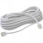 Extensor para Telefone 10mt RJ11 2 Vias Liso CBTL0009 Branco STORM