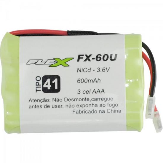Bateria Universal Telefone Sem Fio 3,6V AAA 600mAh FX-60U Flex