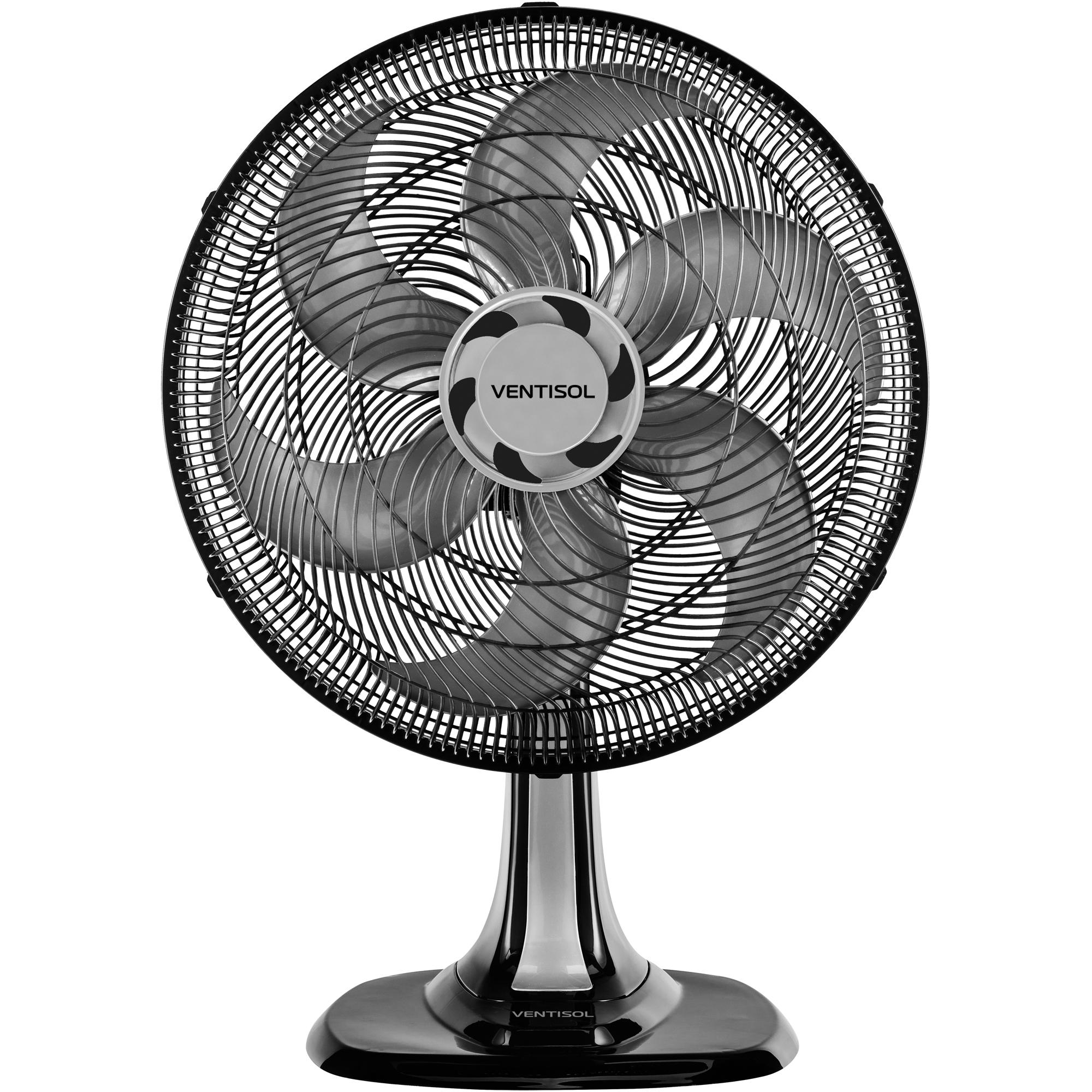 Ventilador de Mesa Ventisol Turbo 6 40cm Preto/Cinza 127v